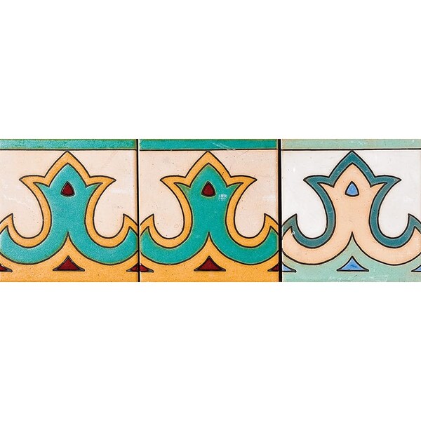 105 Glazed Crown Ceramic Tile 6×6 Image