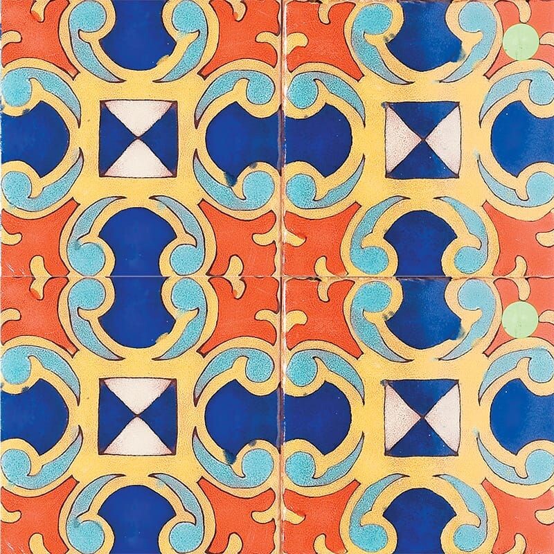 Design 157 Glazed Ceramic Tiles 6x6