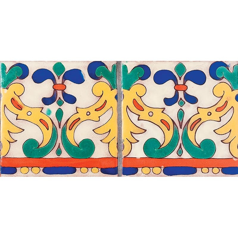 Design 166 Glazed Ceramic Tiles 6x6