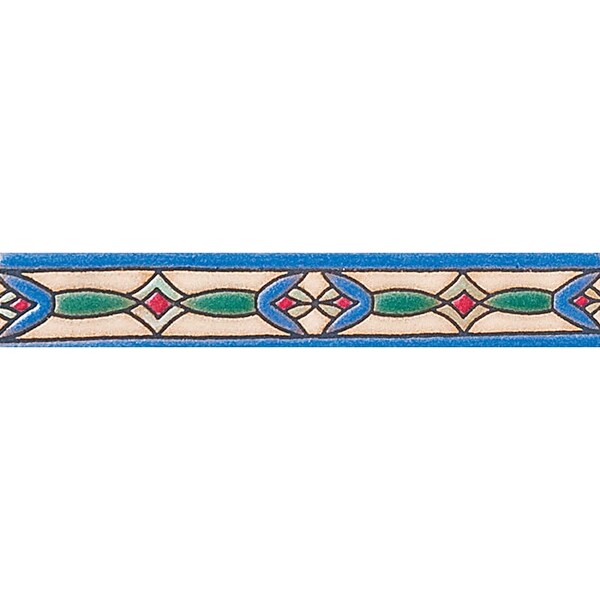 529 Glazed Shell Diamond Ceramic Borders 1×6 Image