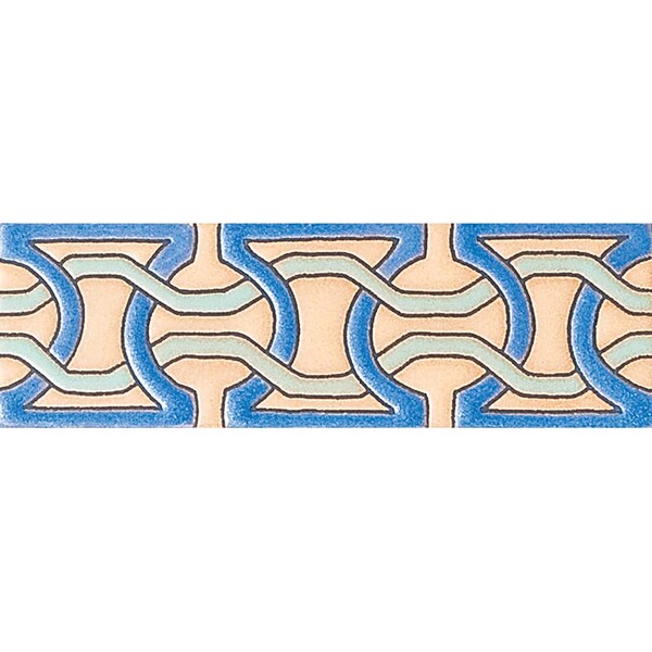 239 Glazed Moroccan Chain Ceramic Borders 2×6 Image