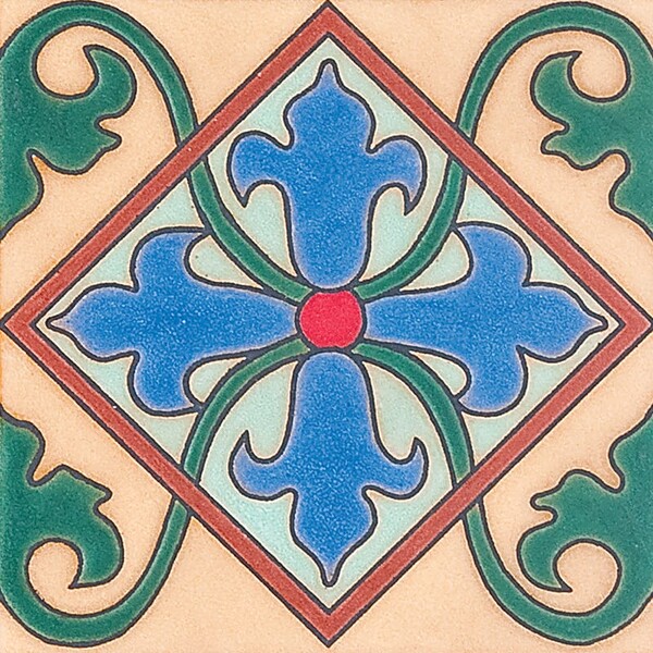 288 A Glazed Ceramic Tile 6x6