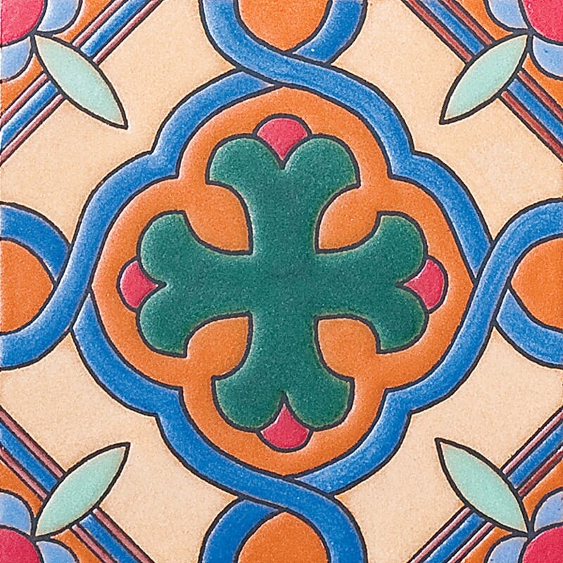 327 A Glazed Ceramic Tile 6x6