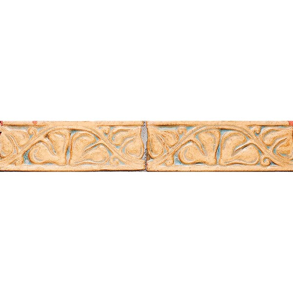 125r Glazed Heart Leaf Ceramic Borders 2×6 Image