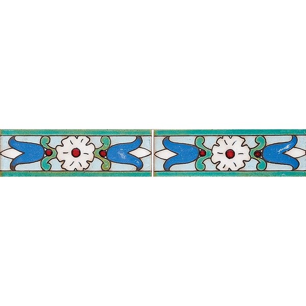 116 B Glazed Tulip Ceramic Borders 2×6 Image