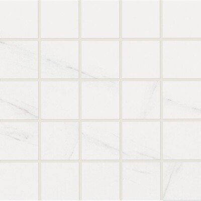 Carrara Honed 2x2 Marble Look Porcelain Mosaic 12x12