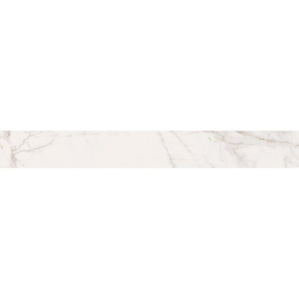 Statuario Gold Honed Battiscopa Porcelain Moldings 3×24 Image