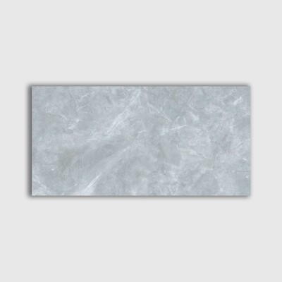 Pulpis Grey Polished Marble Look Porcelain Tile 12x24