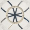 Caymus Thassos, Calacatta, Pura, Stainless Stee Honed Marble Waterjet Decos 6×6 Image