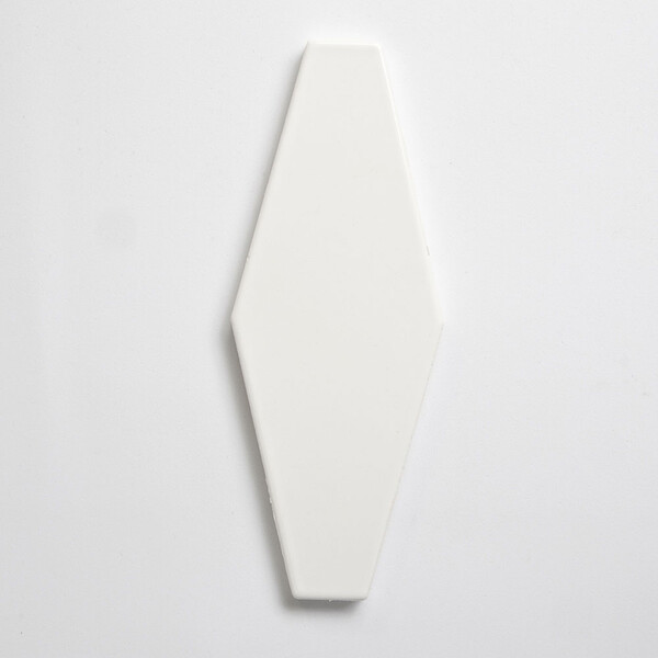Royal White, Tulum White Glossy Longest Hexagon Ceramic Accent Tiles 3×8 Image