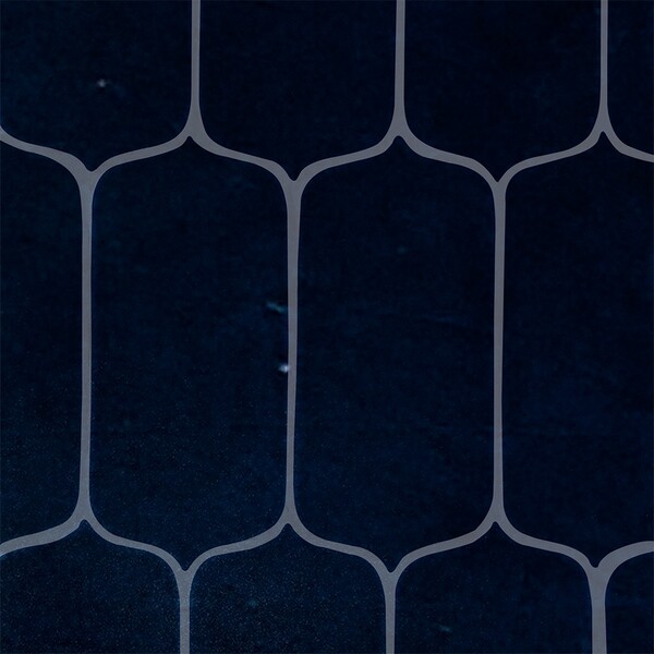 Tourmaline Crackled Tear Field Ceramic Wall Decos 3 5/8×8 Image