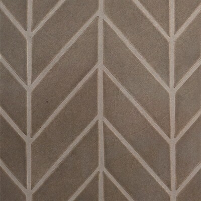 Copeland Glossy Chevron Ceramic Wall Decos 2×6 Image
