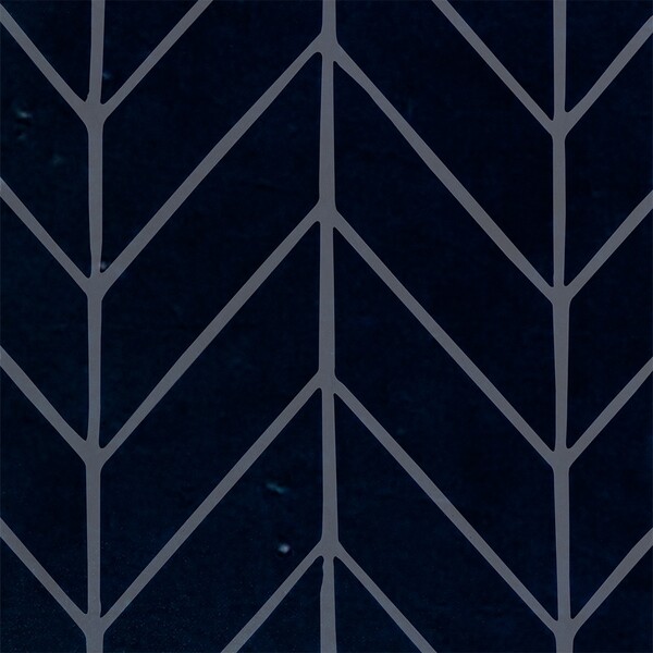 Tourmaline Crackled Chevron Ceramic Wall Decos 2×6 Image