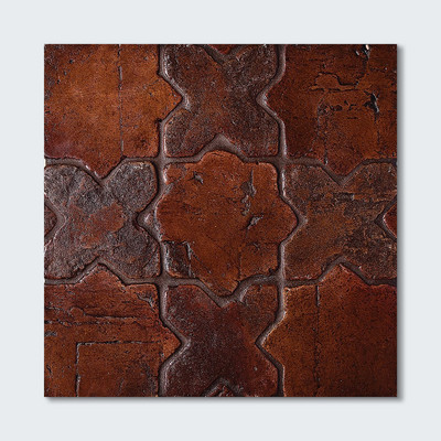 Star Vtg Waxed Terracotta Tile 4x4