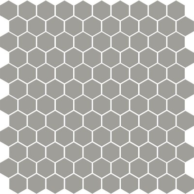 Dark Gray Matte Hexagon Ceramic Mosaic 12x12