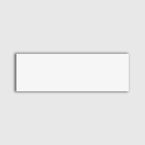White Glossy Ceramic Tile 4×12 Image
