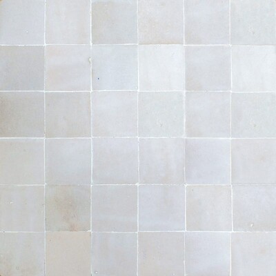 Light White Glossy Midan Zellige Zellige Mosaic 11 3/4x11 3/4