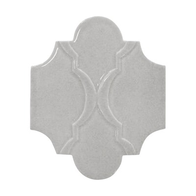 Breathe Glossy Arabesquette Ceramic Decorative 6 1/8×7 3/8 Image