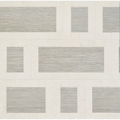 District Multi Finish Fenster Marble Mosaic 6×12 Image