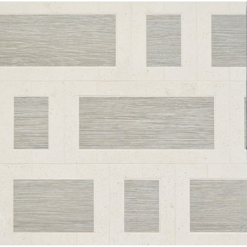 District Multi Finish Fenster Marble Mosaic 6x12