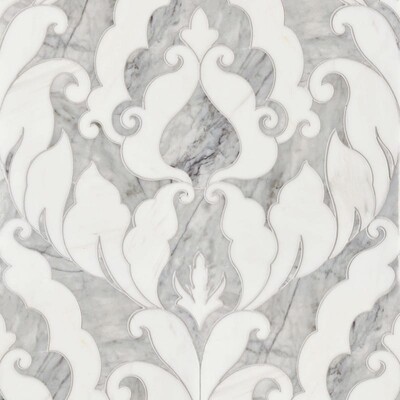 Avenza Dark, Dolomite Multi Finish Rumi Marble Mosaics 13 9/16x18