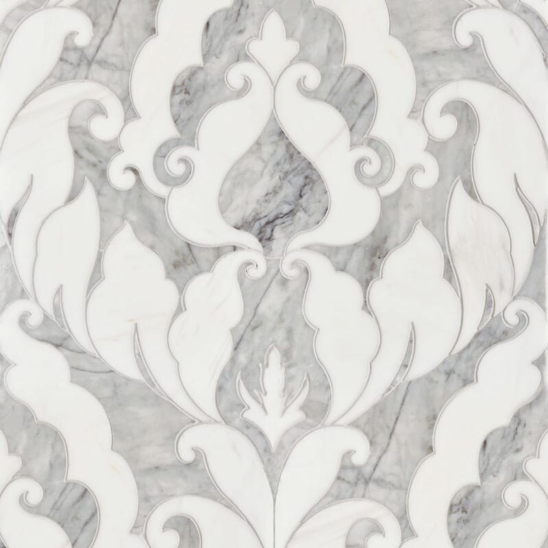 Avenza Dark, Dolomite Multi Finish Rumi Marble Mosaics 13 9/16x18