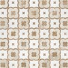 Damascus Diana Royal, Paradise, Aspen White Multi Finish Marble Waterjet Decos 11×11 Image