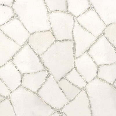 Thassos, Calacatta Tia Multi Finish Path Marble Mosaic Custom
