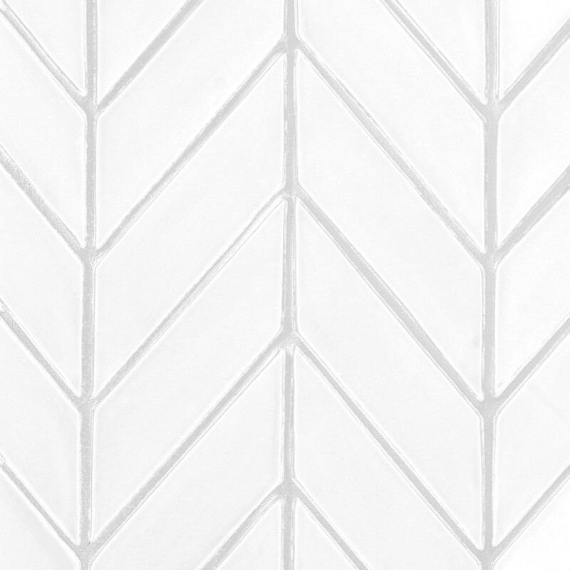 Satin Cotton Matte Chevron Ceramic Tiles 2×6 (DC00273)