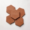 Hand Made Matte Hexagon 8 Terracotta Tiles 8 (DC00427)