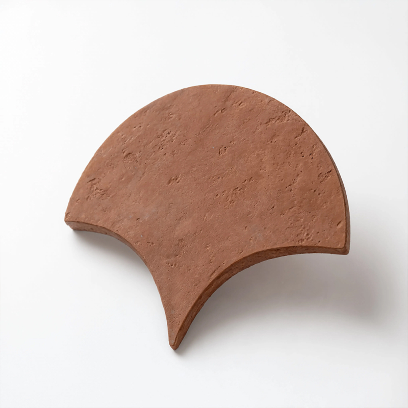 Leque de telhas de terracota feito à mão, 8 unidades (DC00428)