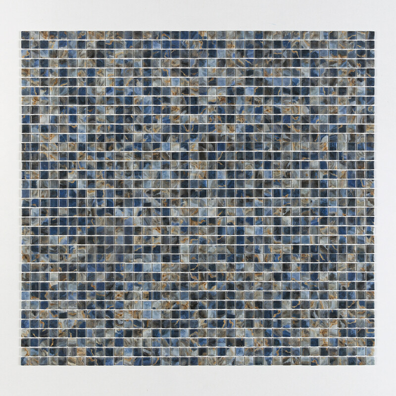Ostrica Polished 1×1 Recycled Glass Mosaics 12 13/16×20 1/4 (GT00299)