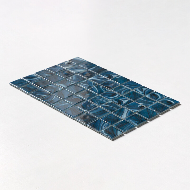 Breaktide Polished 2×2 Recycled Glass Mosaics 12 3/8×18 3/4 (GT00303)