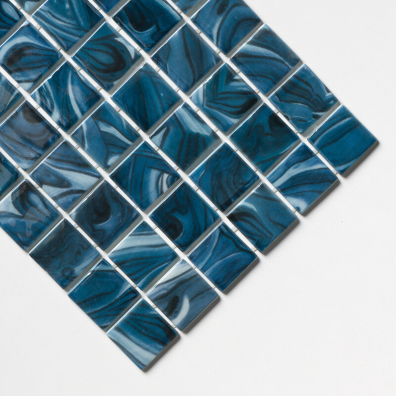 Breaktide Polished 2×2 Recycled Glass Mosaics 12 3/8×18 3/4 (GT00303)