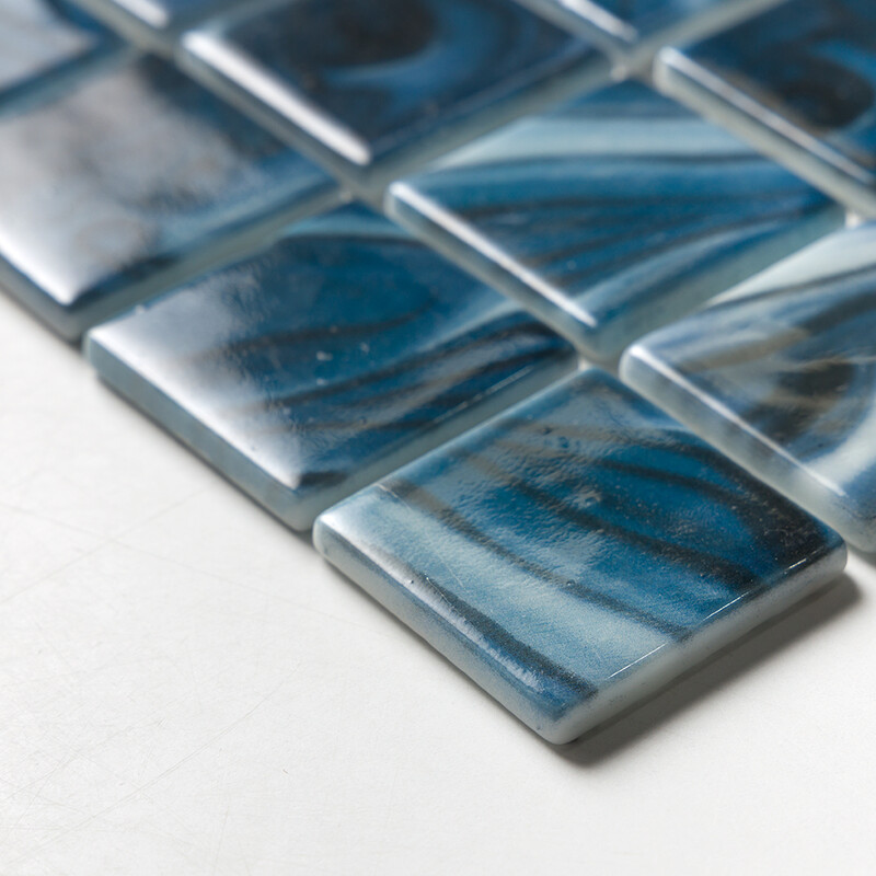 Breaktide Polished 2×2 Recycled Glass Mosaics 12 3/8×18 3/4 (GT00303)