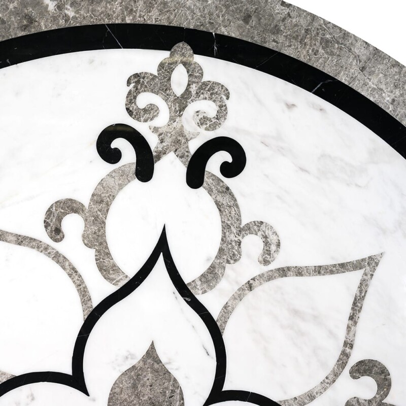 Grace Multi Finish Round Marble Medallion 36” Radius 36×36 (MD00150)