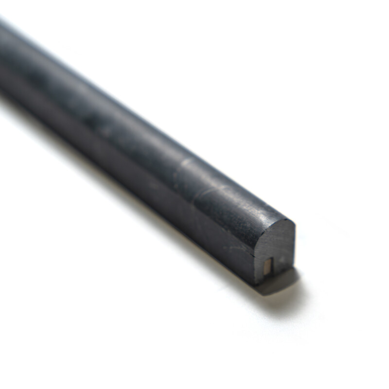 Black Honed Pencil Liner Marble Moldings 1/2×12 (ML00520)