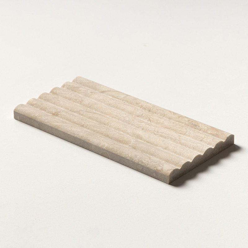 Diana Royal Honed Flute Trim Marble Accent Tiles 6×12 (ML00957)