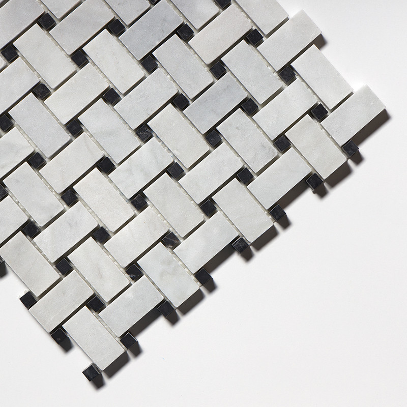 Avenza Honed Basket Weave Marble Mosaics 12×12 (MS00483)