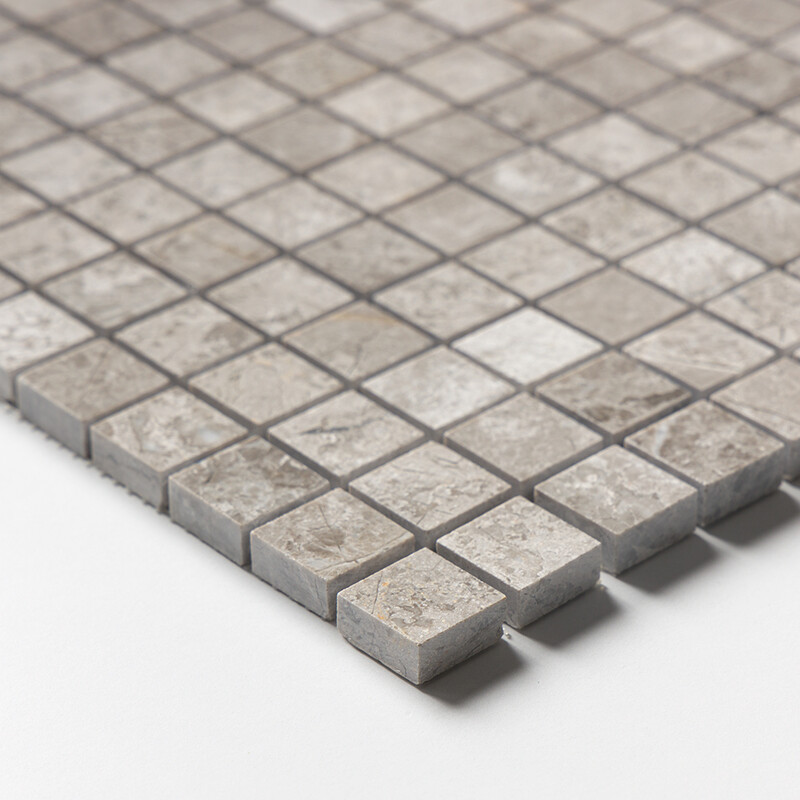 Silver Clouds Polished 1×1 Marble Mosaics 12×12 (MS01017)