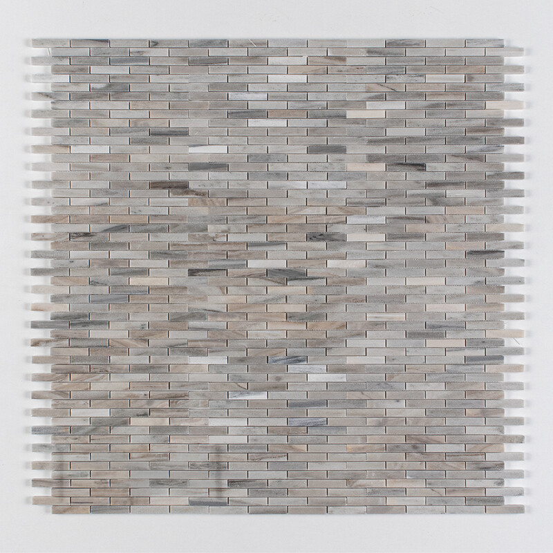 Skyline Polished 5/8×3 Marble Mosaics 12×12 (MS01155)
