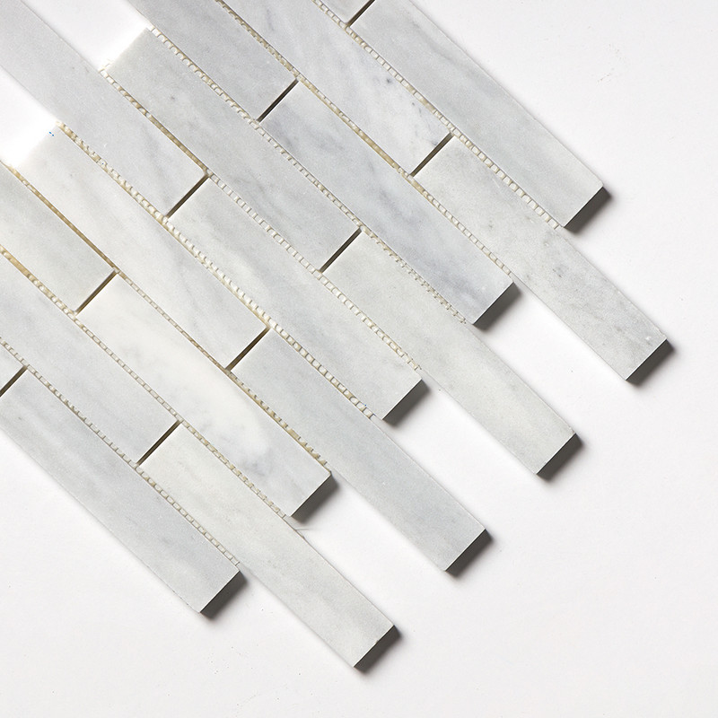 Avenza Honed 1 1/4×6 Marble Mosaics 12×12 (MS01161)