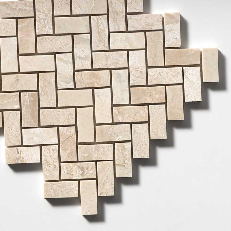 Diana Royal Honed Herringbone 1×2 Marble Mosaics 11×11 (MS01467)