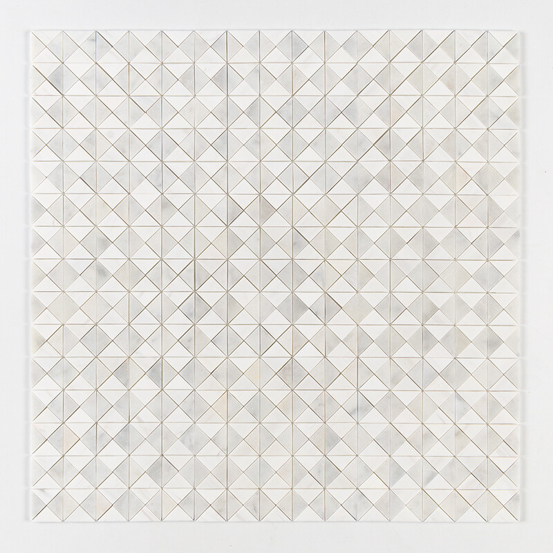 Avalon, Glacier, Snow White Multi Finish Devon Marble Mosaics 12 1/2×12 1/2 (MS01501)