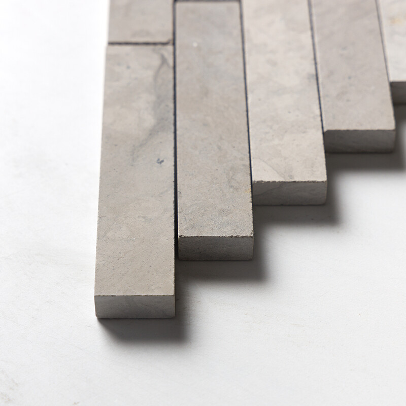 Britannia Honed Large Herringbone Limestone Mosaics 12 7/8×9 11/32 (MS01512)