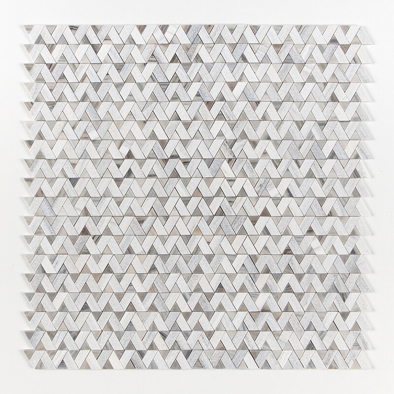 Skyline Multi Finish Monte Marble Mosaics 12 3/8×12 3/8 (MS01535)
