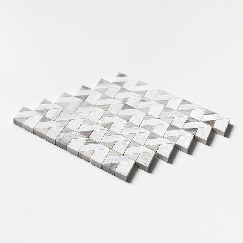 Skyline Multi Finish Monte Marble Mosaics 12 3/8×12 3/8 (MS01535)