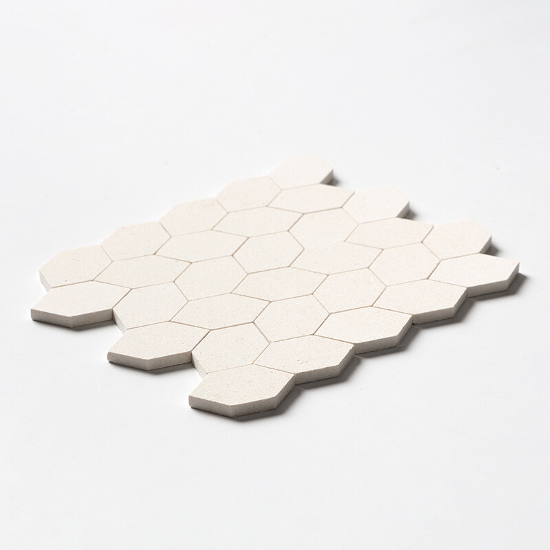 Champagne Honed Autumn Leaf Marble Mosaics 11 13/16×13 9/16 (MS01553)