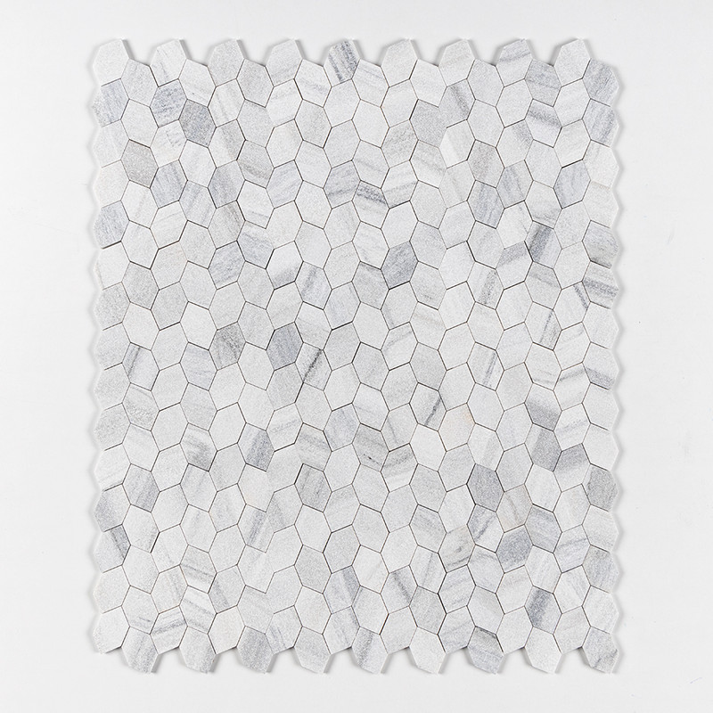 Skyline Textured Autumn Leaf Marble Mosaics 11 13/16×13 9/16 (MS01554)