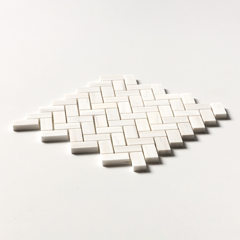 Bianco Dolomiti Classic Honed Herringbone 1×2 Marble Mosaics 11×11 (MS01644)